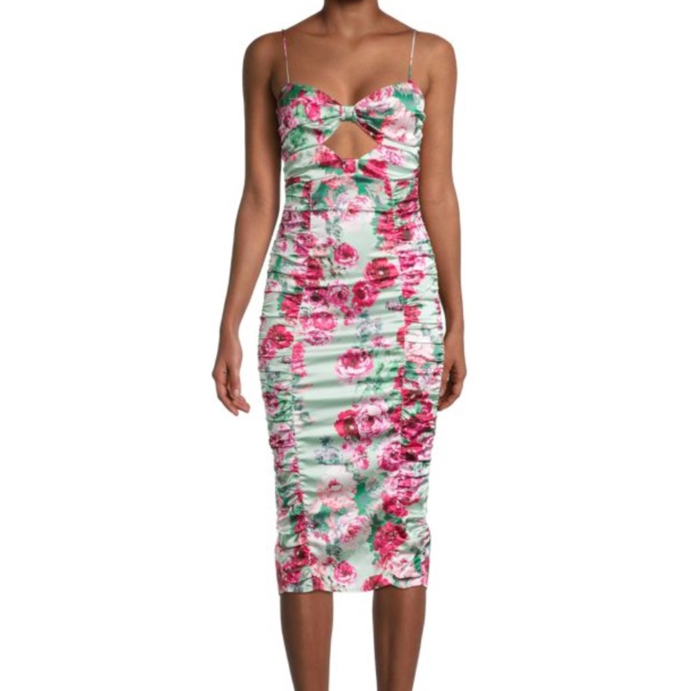 For Love & Lemons Floral Midi Dress